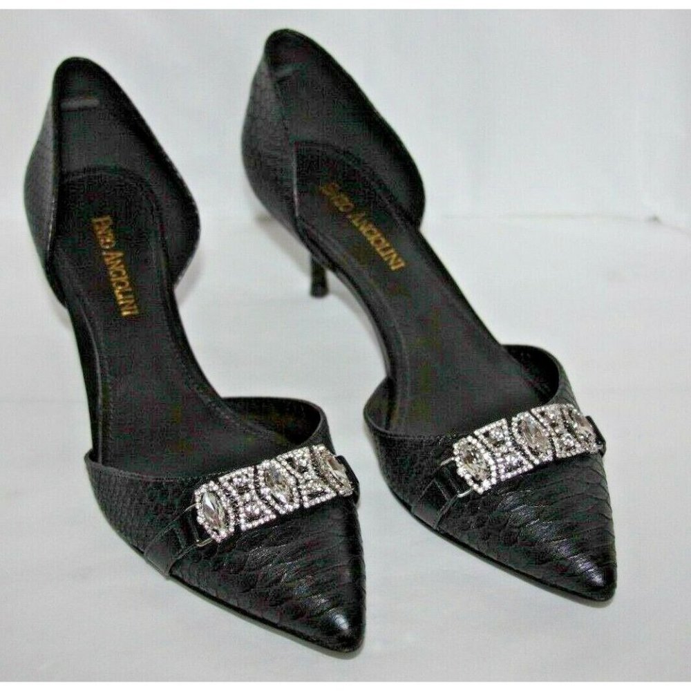 Enzo Angiolini Gabela black kitten heel's  Women's size 8M